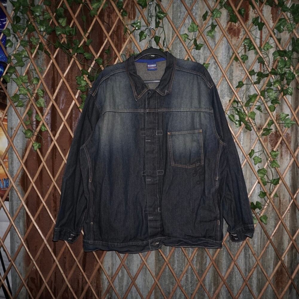XL -Vintage Y2K bad boy records 2000s denim throwback jacket